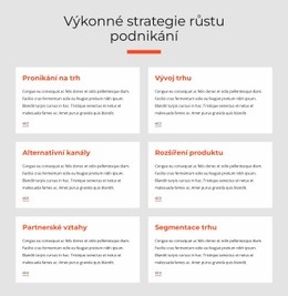 Výkonné Obchodní Strategie Šablona Vstupní Stránky