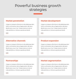 Powerful Business Strategies Landing Page