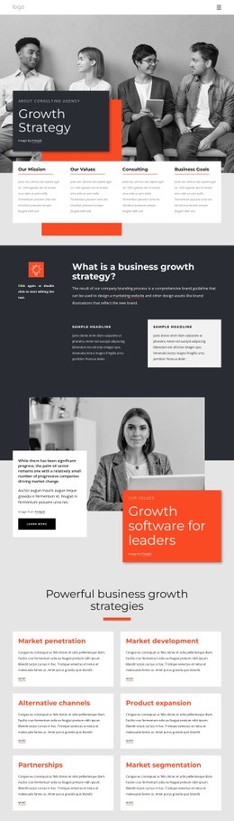 Growth Strategy Consultants Free CSS Website Template