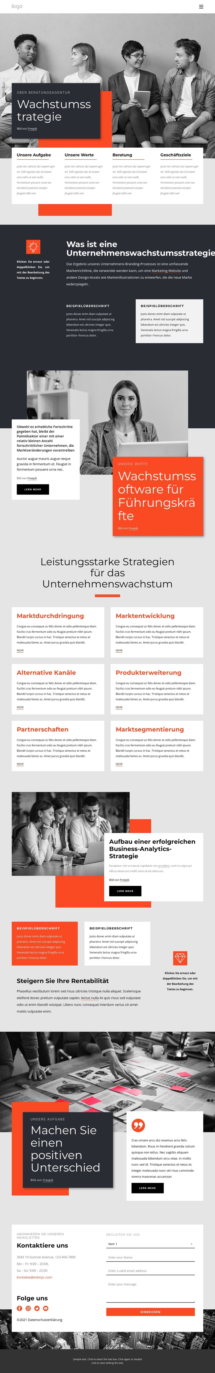 Berater für Wachstumsstrategie CSS-Vorlage