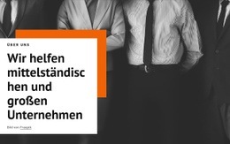 Zielseitenvorlage Für Wir Helfen Mittelständischen Unternehmen