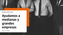 Ayudamos A Las Medianas Empresas: Crear Una Maqueta De Página Web