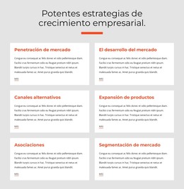 Poderosas Estrategias Comerciales: Plantilla HTML Y CSS