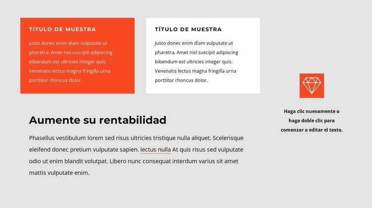 Aumente su rentabilidad Plantilla HTML5