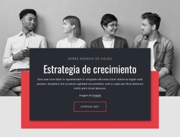 Estrategias De Crecimiento En Los Negocios. - Plantilla De Una Página