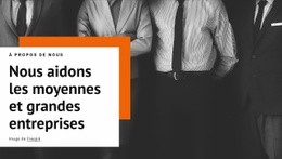 Nous Aidons Les Entreprises De Taille Moyenne - Créer Une Maquette De Page Web