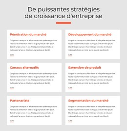 Stratégies Commerciales Puissantes Modèle De Page De Destination