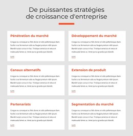 Stratégies Commerciales Puissantes - Modèle HTML Et CSS