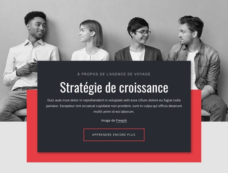 Stratégies de croissance en entreprise Modèle HTML5