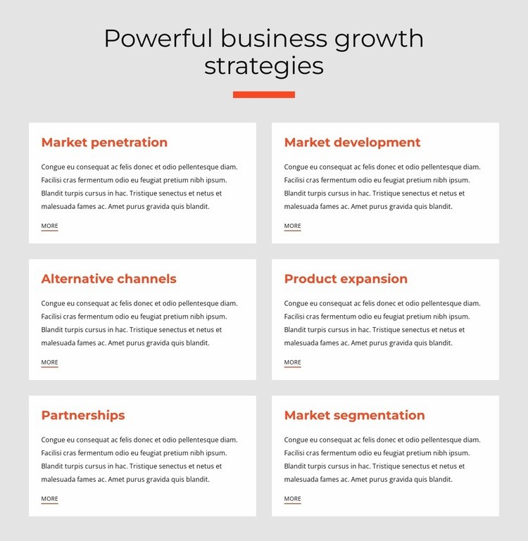 Powerful business strategies Homepage Design
