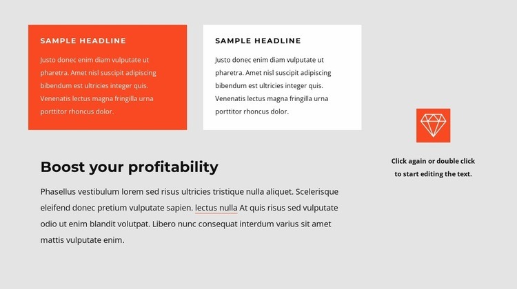 Boost your profitability Homepage Design