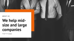 We Help Mid-Size Companies - HTML5 Template Inspiration