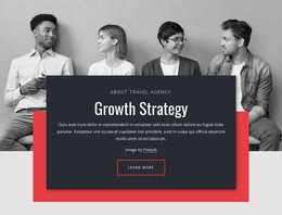 Stunning HTML5 Template For Growth Strategies In Business
