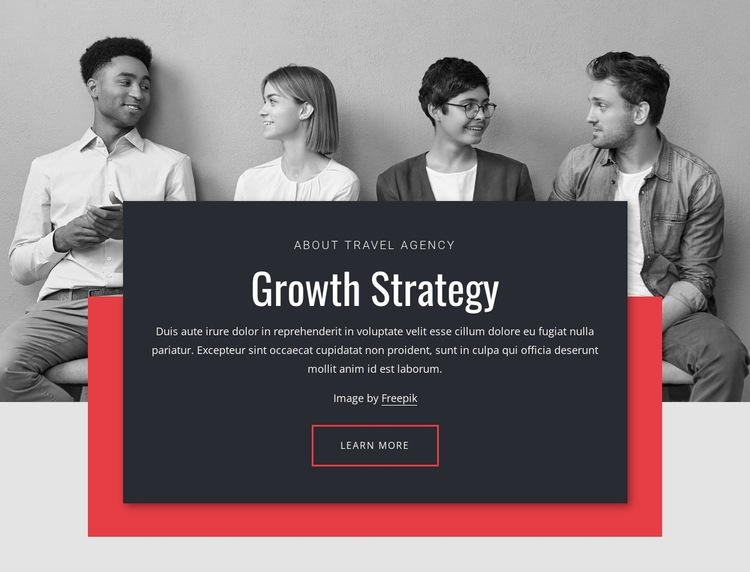 Growth strategies in business HTML5 Template