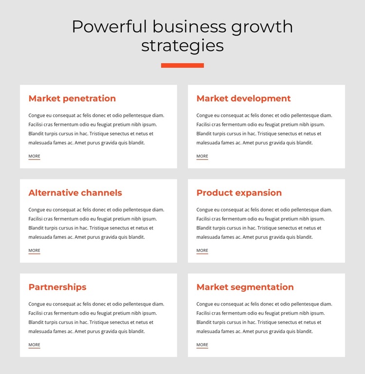 Powerful business strategies HTML5 Template