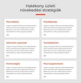 Hatékony Üzleti Stratégiák - HTML- És CSS-Sablon