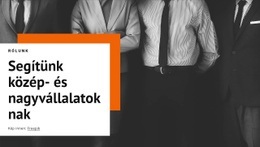 Segítünk A Közepes Méretű Cégeknek - Weboldal Sablon