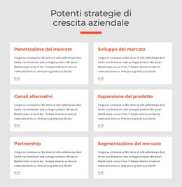 Strategie Aziendali Potenti Modello Di Pagina Di Destinazione