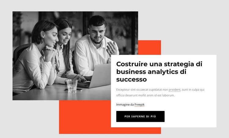 Strategia di business analytics di successo Modello HTML