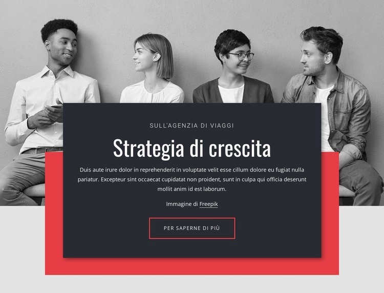 Strategie di crescita nel business Modello HTML5