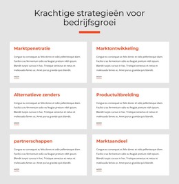 Krachtige Bedrijfsstrategieën - HTML- En CSS-Sjabloon
