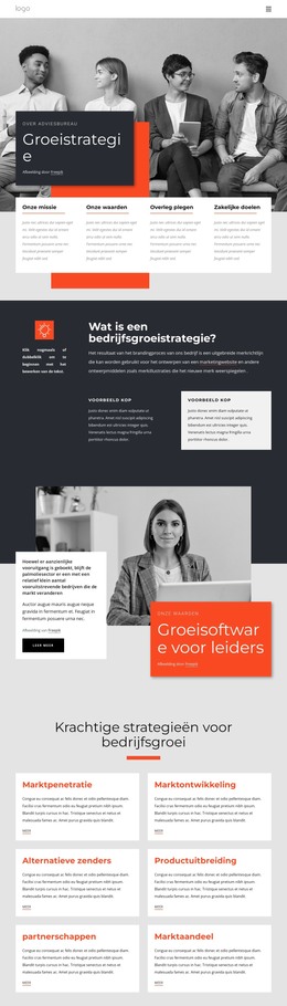 Consultants Voor Groeistrategie HTML-Sjabloon