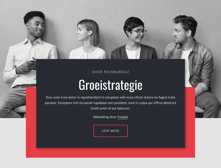 Groeistrategieën in het bedrijfsleven Html Website Builder