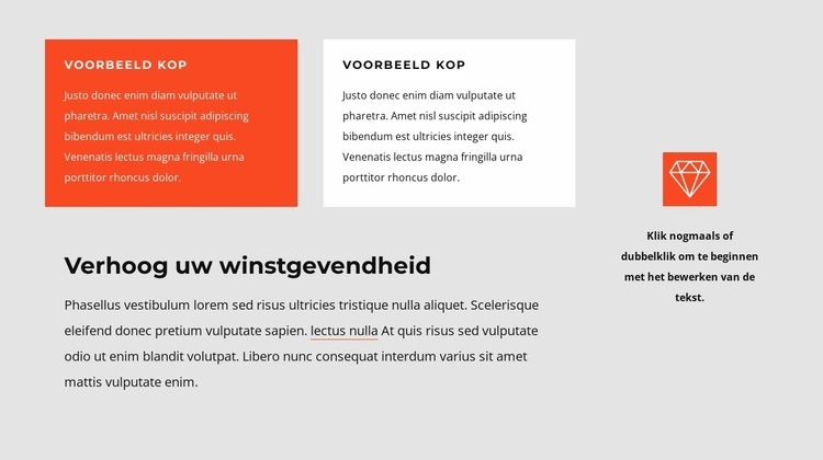 Verhoog uw winstgevendheid HTML5-sjabloon