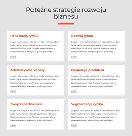 Potężne Strategie Biznesowe - Szablon HTML I CSS