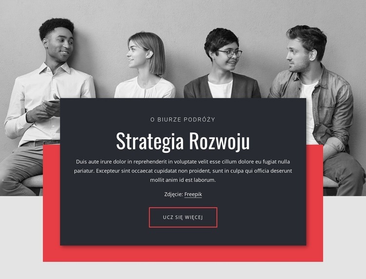 Strategie rozwoju w biznesie Szablon HTML5