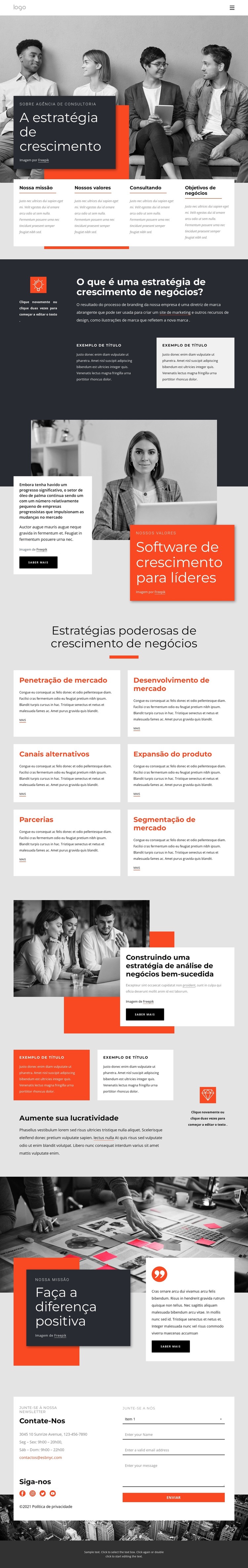 Consultores de estratégia de crescimento Modelo HTML