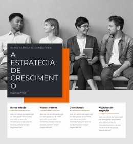 Estratégias De Crescimento - Modelo HTML5 Definitivo