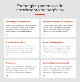 Modelo HTML5 Impressionante Para Estratégias De Negócios Poderosas
