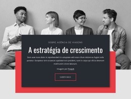 Estratégias De Crescimento Nos Negócios - Página De Destino Multifuncional