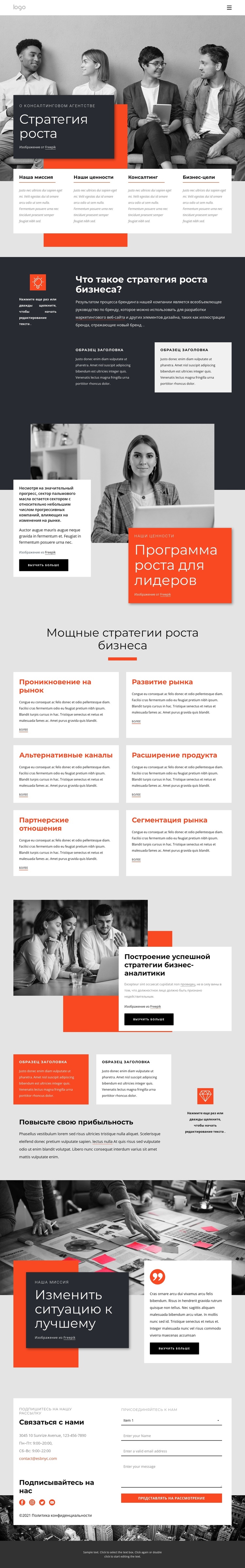 Консультанты по стратегии роста WordPress тема