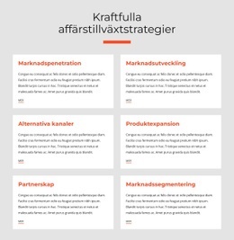 Kraftfulla Affärsstrategier - HTML- Och CSS-Mall