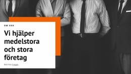 Vi Hjälper Medelstora Företag - Gratis Webbplatsmall