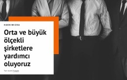 Orta Ölçekli Şirketlere Yardımcı Oluyoruz Için Premium Açılış Sayfası