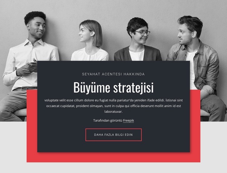 İş dünyasında büyüme stratejileri Web Sitesi Oluşturucu Şablonları