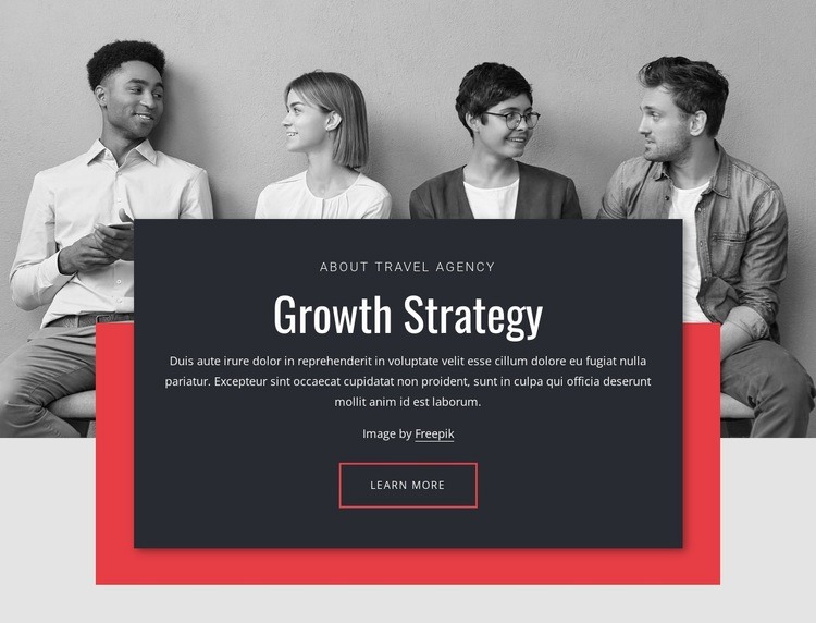 Growth strategies in business Web Page Design