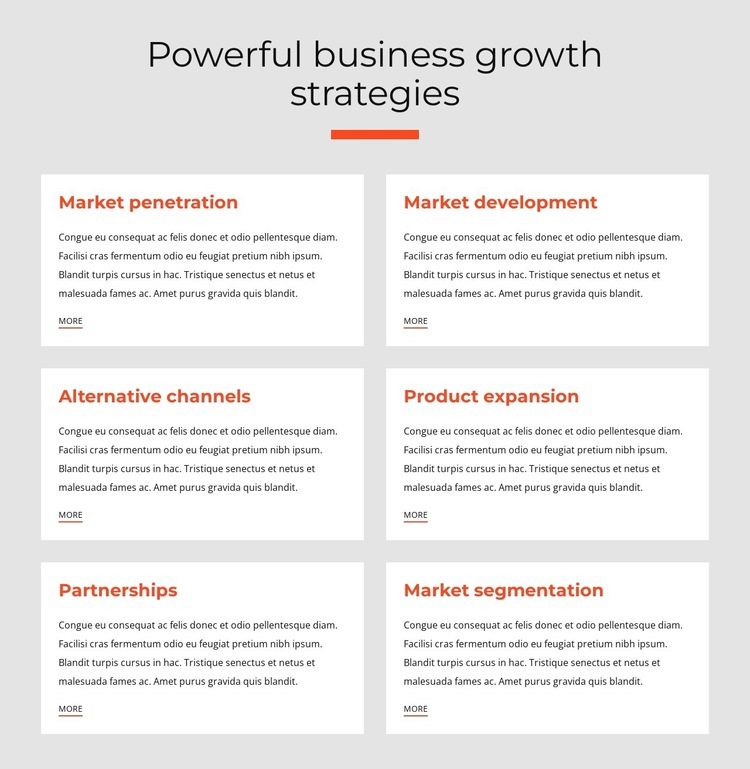 Powerful business strategies Webflow Template Alternative
