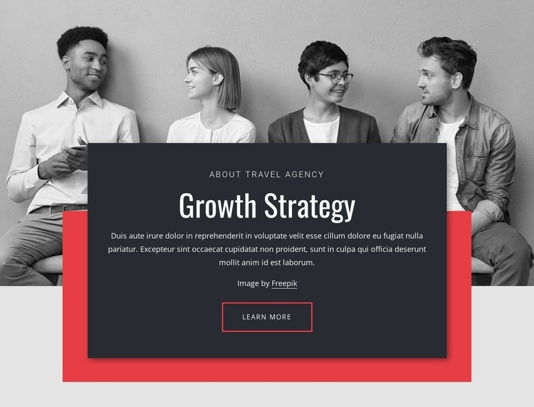 Growth strategies in business Wix Template Alternative