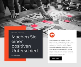 Machen Sie Einen Positiven Unterschied Einzelseiten-Website