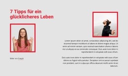 7 Tipps Für Ein Glücklicheres Leben - Online HTML Generator