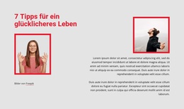 7 Tipps Für Ein Glücklicheres Leben – Gebrauchsfertiges WordPress-Theme