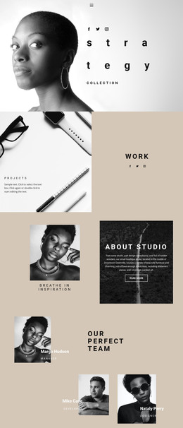 Strategy and grow - HTML Template by Nicepage