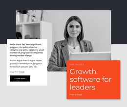 Exclusive HTML5 Template For Growth Software LeadersEdit