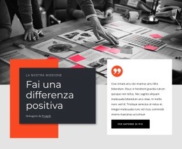 Fai Una Differenza Positiva - Costruttore Di Siti Web Facile