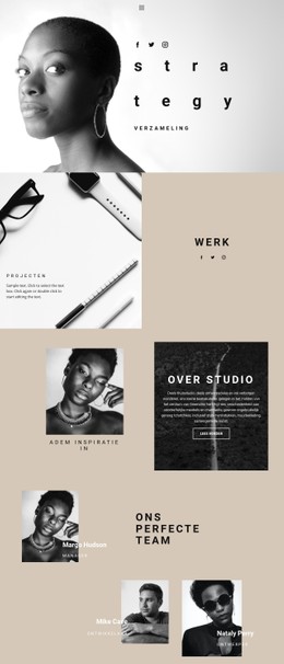 Strategie En Groei Premium-Sjabloon