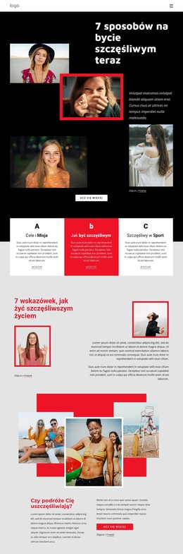 Sposoby Na Szczęście Teraz - Premium Motyw WordPress